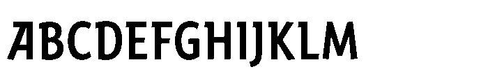 Harri Sans Condensed Medium Font UPPERCASE