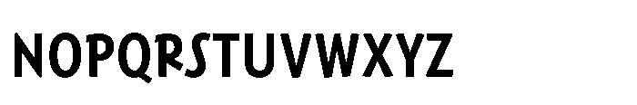 Harri Sans Condensed Medium Font LOWERCASE