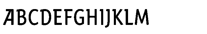 Harri Sans Condensed Regular Font UPPERCASE