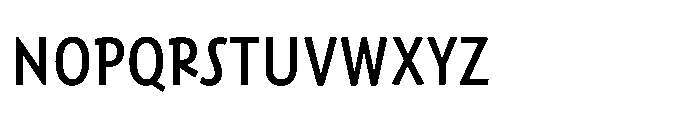 Harri Sans Condensed Regular Font LOWERCASE