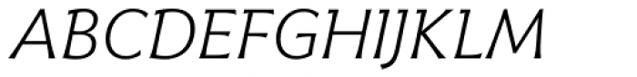 Harri Text Light Italic Font UPPERCASE