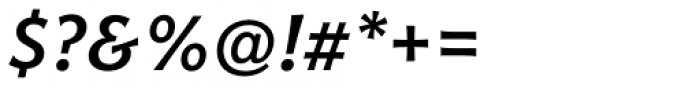 Harri Text Semi Bold Italic Font OTHER CHARS