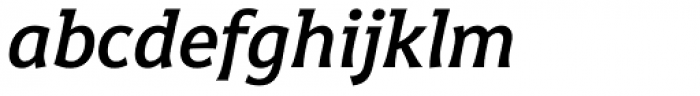 Harri Text Semi Bold Italic Font LOWERCASE
