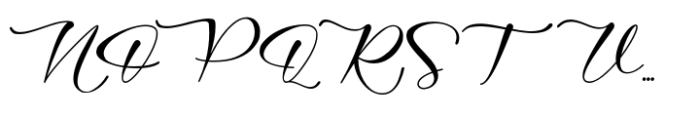Harriella Regular Font UPPERCASE