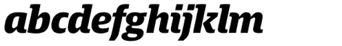 Harrison Serif Pro Black Italic Font LOWERCASE