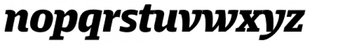 Harrison Serif Pro Black Italic Font LOWERCASE