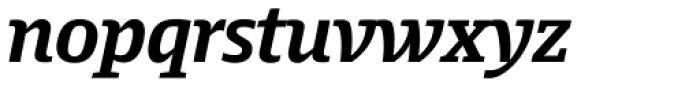 Harrison Serif Pro Bold Italic Font LOWERCASE