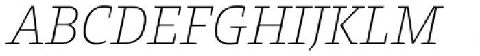 Harrison Serif Pro Extra Light Italic Font UPPERCASE