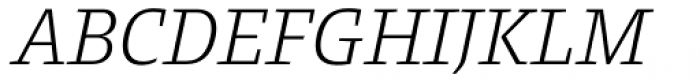 Harrison Serif Pro Light Italic Font UPPERCASE