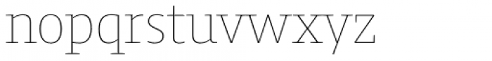 Harrison Serif Pro Thin Font LOWERCASE