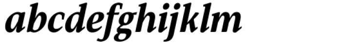 Hartia Bold Italic Font LOWERCASE