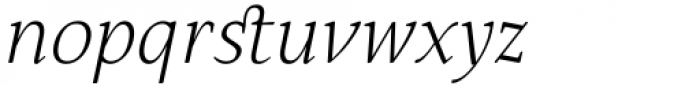 Hartia Regular Italic Font LOWERCASE