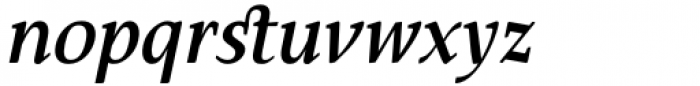 Hartia Semi Bold Italic Font LOWERCASE