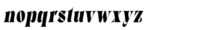 Hartigan Semi Condensed Italic Font LOWERCASE