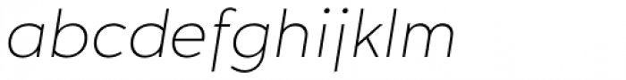 Hartwell Alt Ultralight Italic Font LOWERCASE