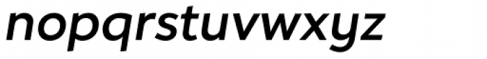 Hartwell Semibold Italic Font LOWERCASE