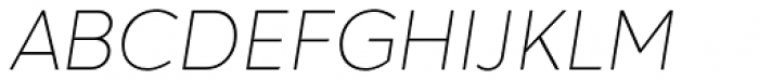 Hartwell Thin Italic Font UPPERCASE