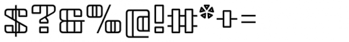 Haru B Outline Font OTHER CHARS