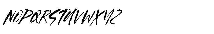 Haruki Stroke Italic Font UPPERCASE