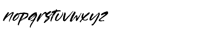 Haruki Stroke Italic Font LOWERCASE