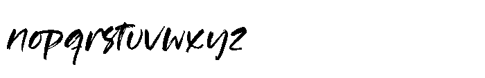 Haruki Stroke Regular Font LOWERCASE