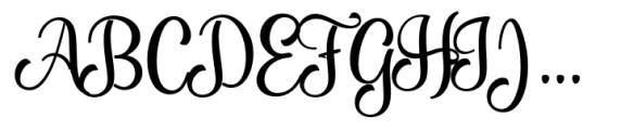 Harvest Script Font UPPERCASE