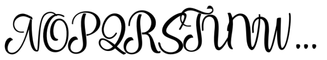 Harvest Script Font UPPERCASE