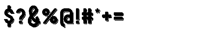 Harvest Time Shadow Font OTHER CHARS
