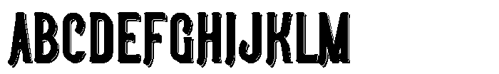 Harvest Time Shadow Font UPPERCASE