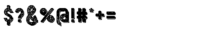 Harvest Time Texture Shadow Font OTHER CHARS