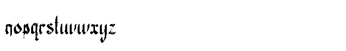 Hasfegia Font LOWERCASE