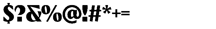 Hasior Bold Font OTHER CHARS