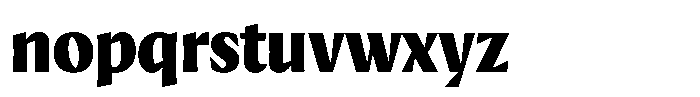 Hasior Bold Font LOWERCASE