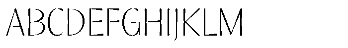 Hasior Thin Font UPPERCASE