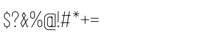 Haskuld Condensed Light Font OTHER CHARS