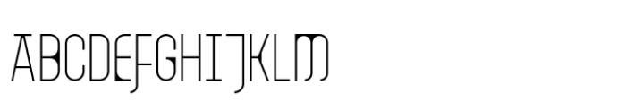 Haskuld Condensed Light Font UPPERCASE