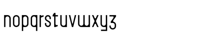 Haskuld Semi Condensed Font LOWERCASE
