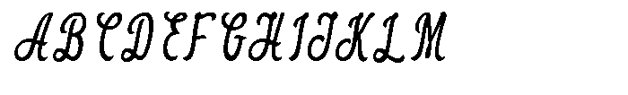 Hasmuter Italic Font UPPERCASE