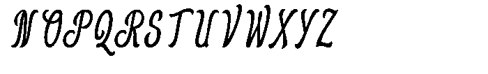 Hasmuter Italic Font UPPERCASE