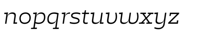 Haste Light Italic Font LOWERCASE