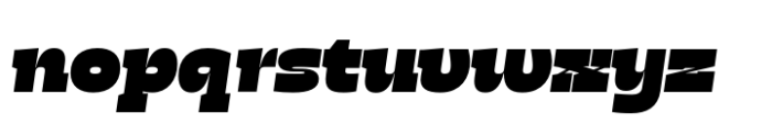 Haste ULightraBlack Italic Font LOWERCASE