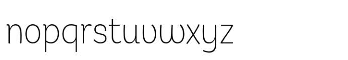 Hastrico DT Condensed Extra Light Font LOWERCASE
