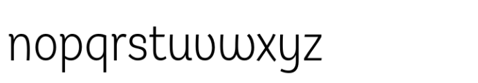 Hastrico DT Condensed Light Font LOWERCASE