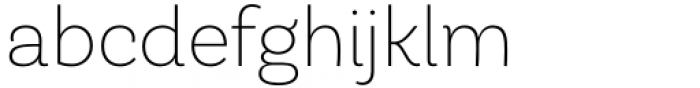 Hastrico DT Extra Light Font LOWERCASE