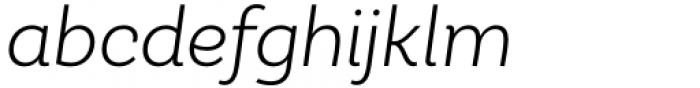 Hastrico DT Light Italic Font LOWERCASE