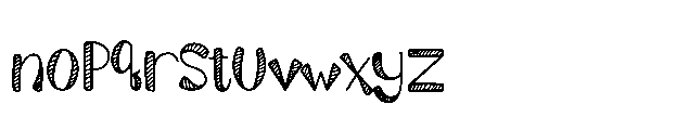 Hatch Berry Font LOWERCASE