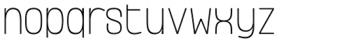 Hatchway Condensed Thin Font LOWERCASE