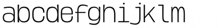 Hatchway Light Font LOWERCASE