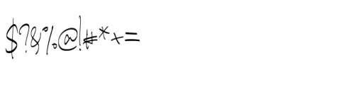 Hatersi Signature Font OTHER CHARS