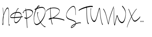 Hatersi Signature Font UPPERCASE